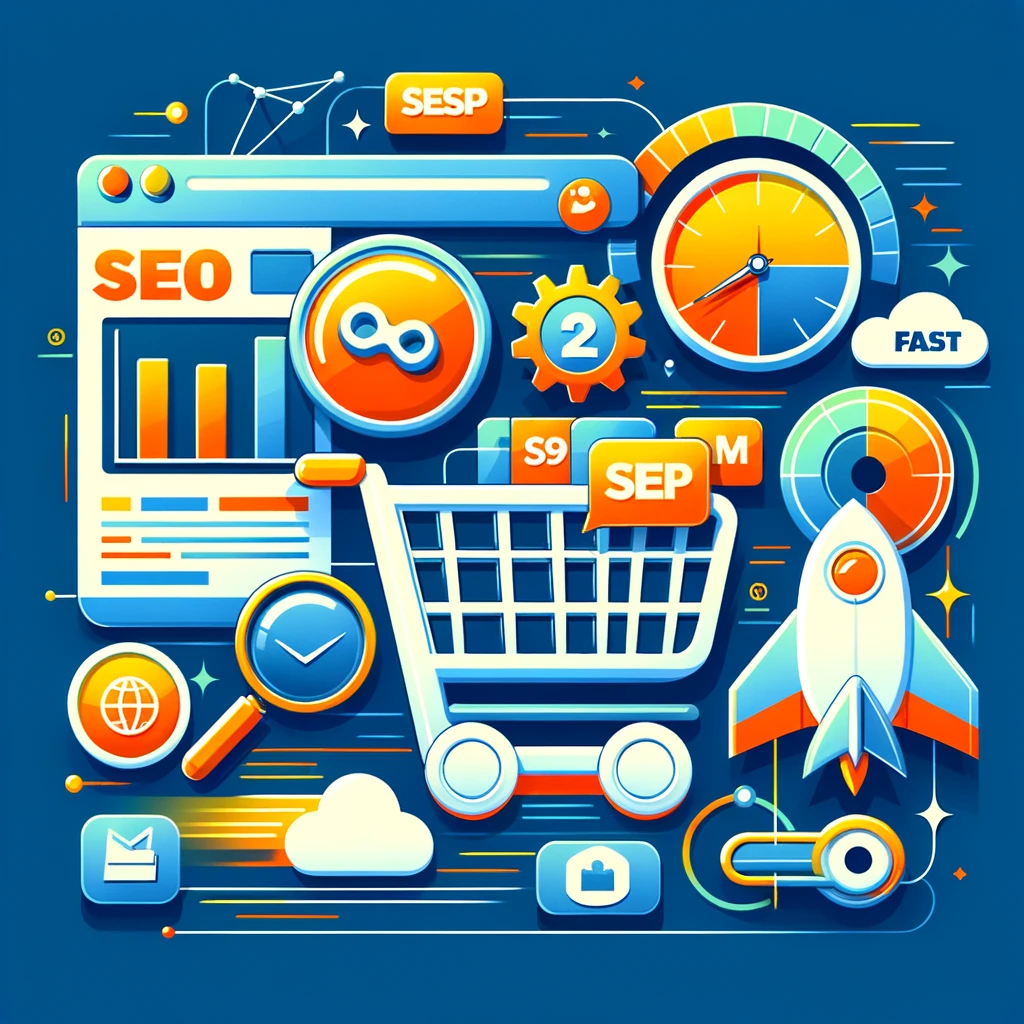 Image représentant l'E-commerce et référencement