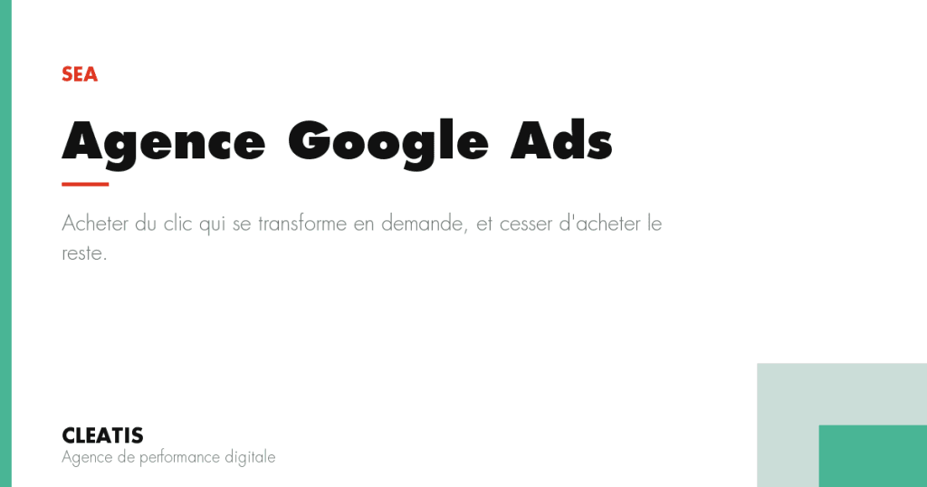 Acheter du clic qui se transforme en demande, et cesser d'acheter le reste.