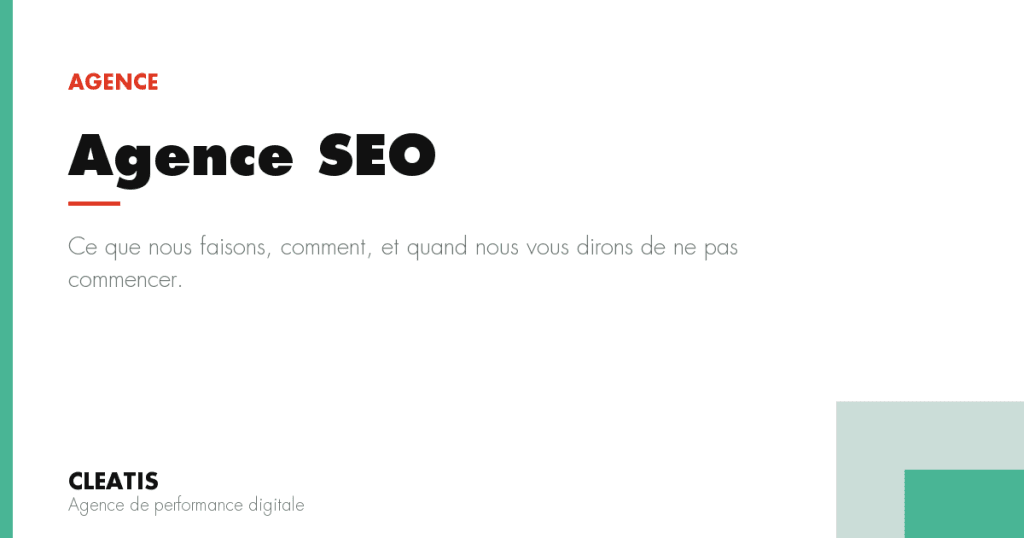 Ce que nous faisons, comment, et quand nous vous dirons de ne pas commencer.